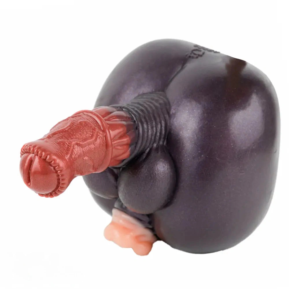 7.67in Silicone Fantasy Horse Dildo Masturbator Heavy Duty Suction Cup