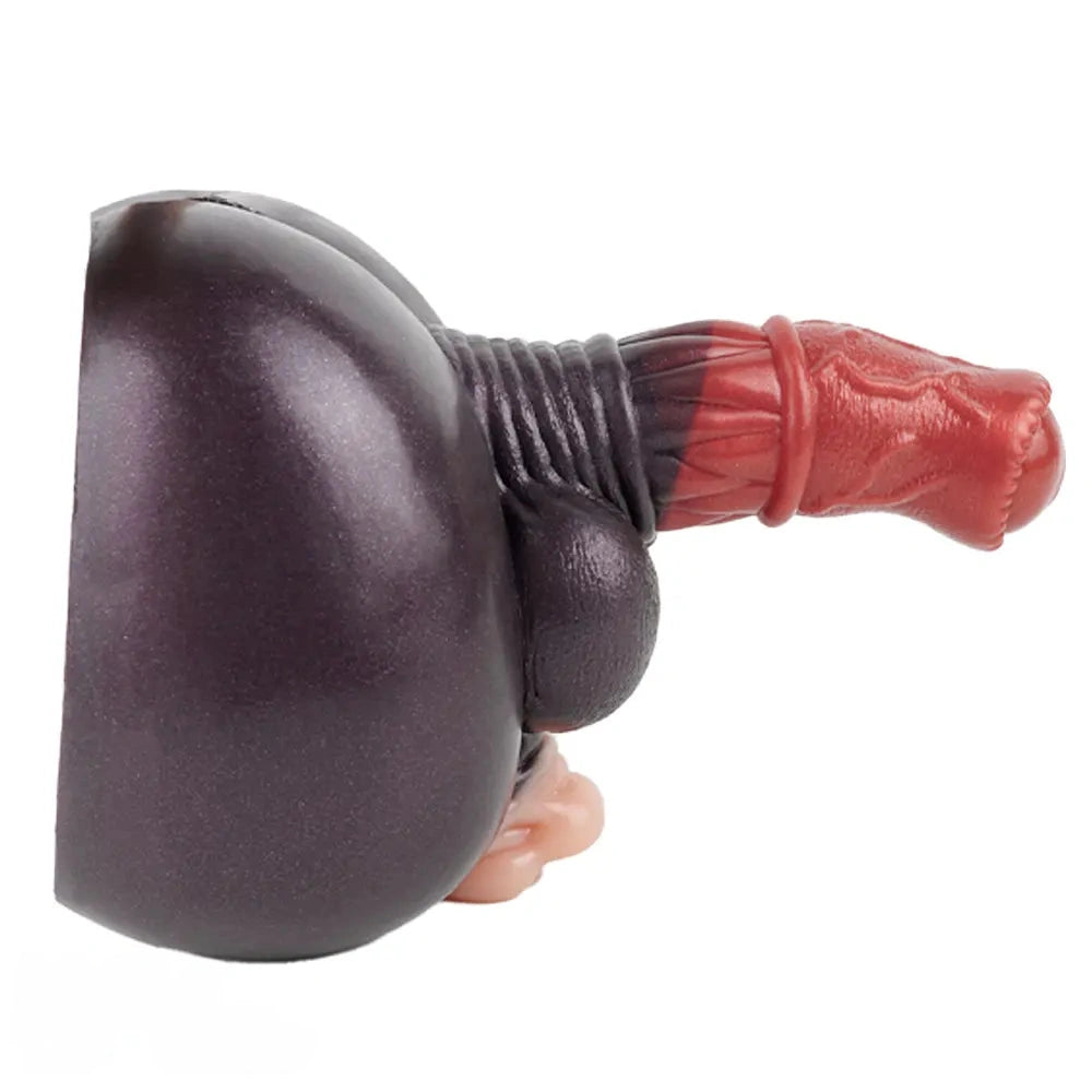 7.67in Silicone Fantasy Horse Dildo Masturbator Heavy Duty Suction Cup