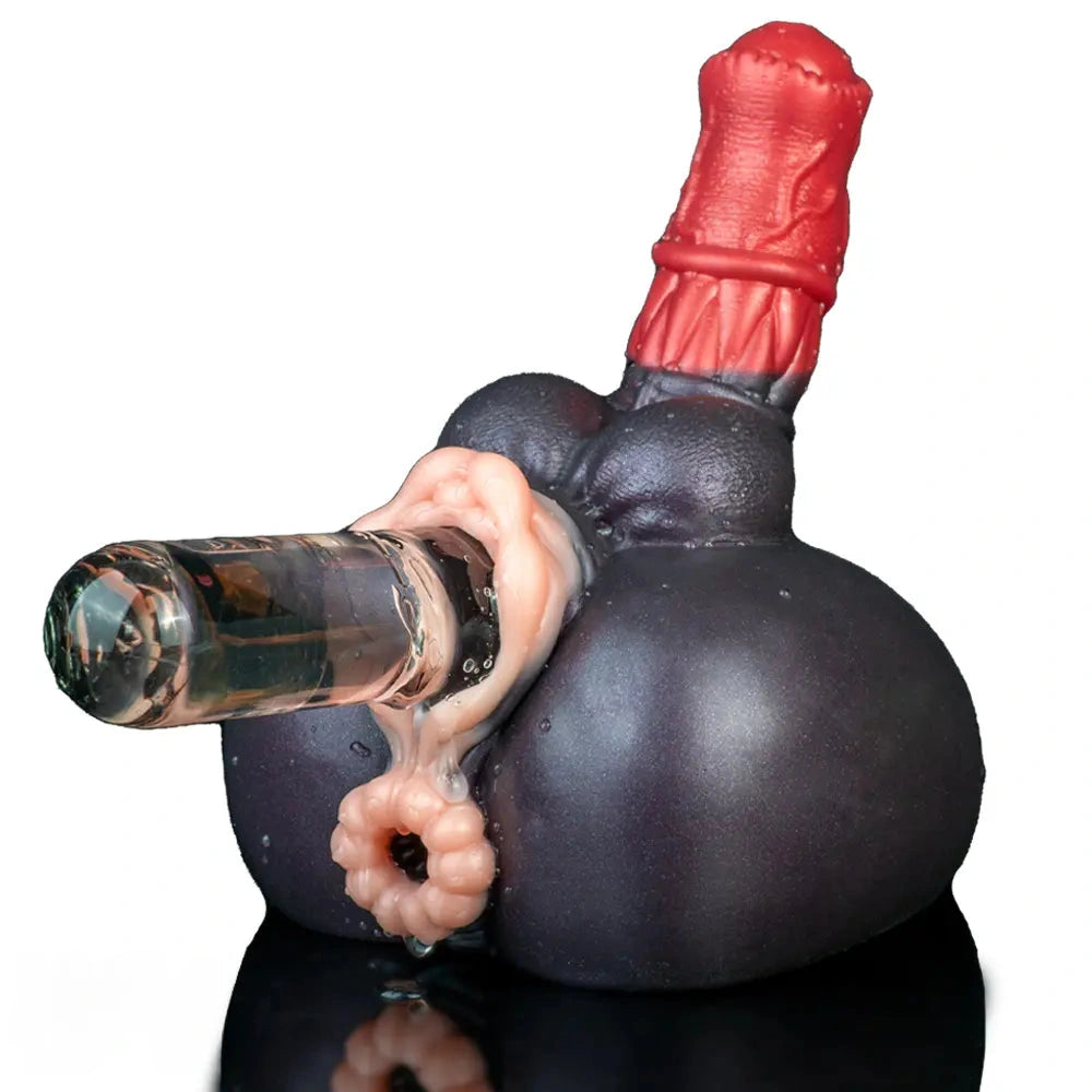 7.67in Silicone Fantasy Horse Dildo Masturbator Heavy Duty Suction Cup