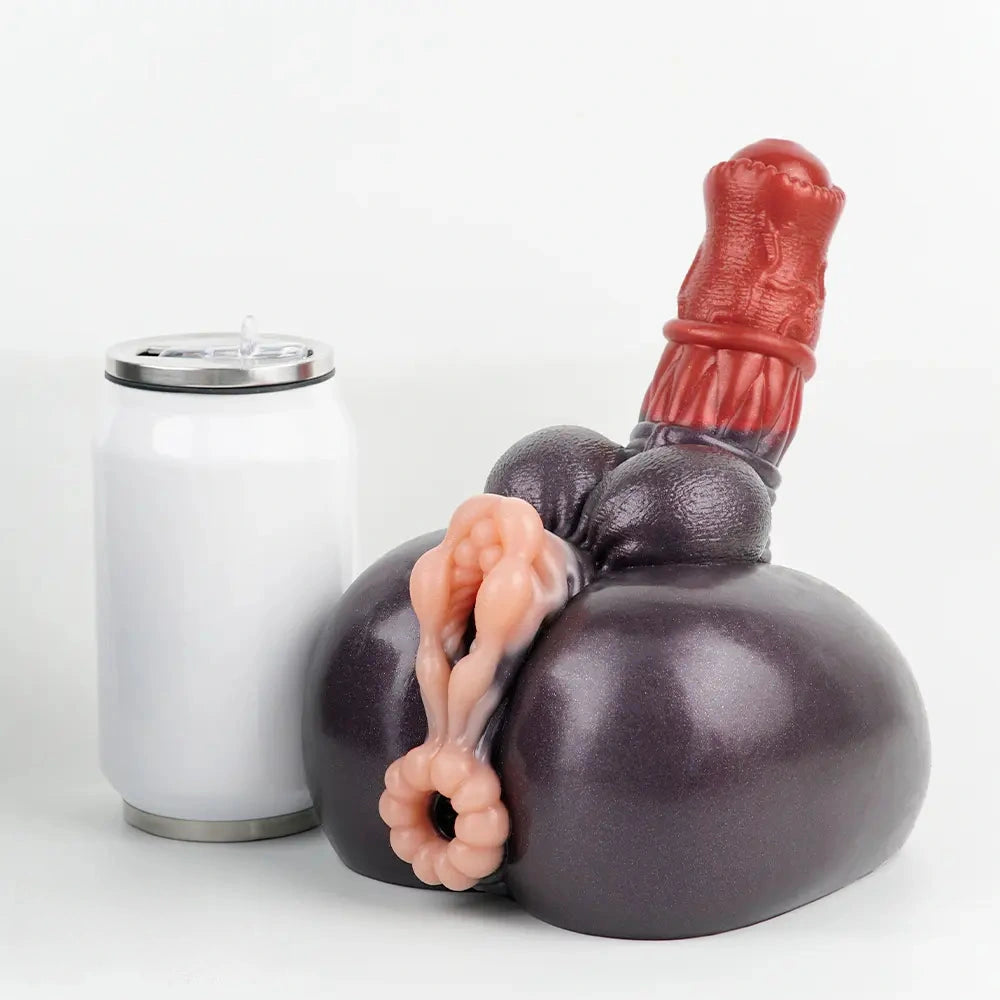 7.67in Silicone Fantasy Horse Dildo Masturbator Heavy Duty Suction Cup