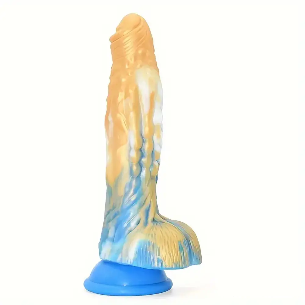 7.67in Silicone Fantasy Soft Dildo For G-Spot Anal Stimulation Adult Toy