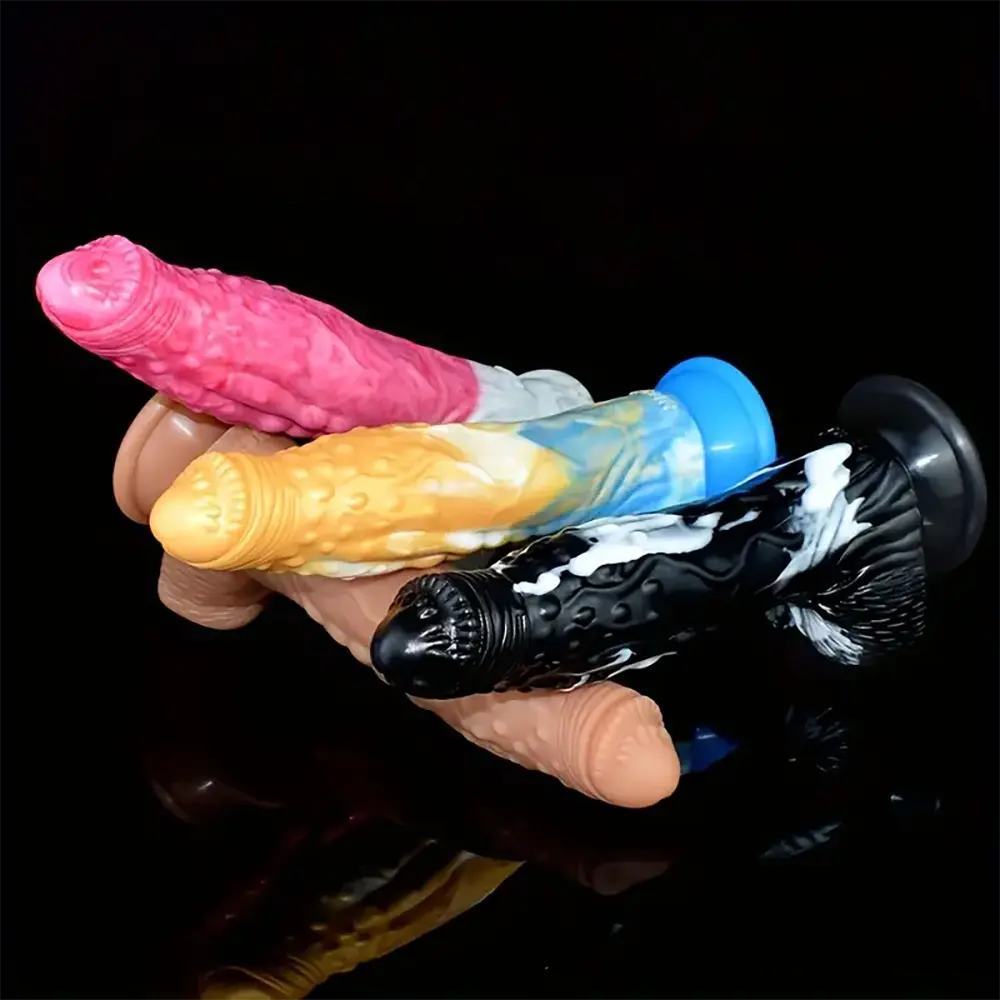 7.67in Silicone Fantasy Soft Dildo For G-Spot Anal Stimulation Adult Toy