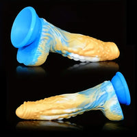 7.67in Silicone Fantasy Soft Dildo For G-Spot Anal Stimulation Adult Toy