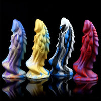 7.67in Silicone Soft Fantasy Dragon Dildo With Suction Cup Sex Toy