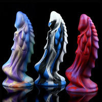 7.67in Silicone Soft Fantasy Dragon Dildo With Suction Cup Sex Toy