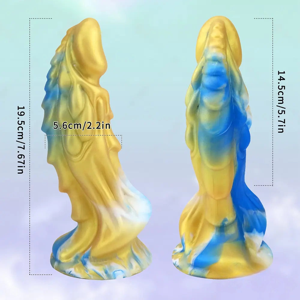 7.67in Silicone Soft Fantasy Dragon Dildo With Suction Cup Sex Toy