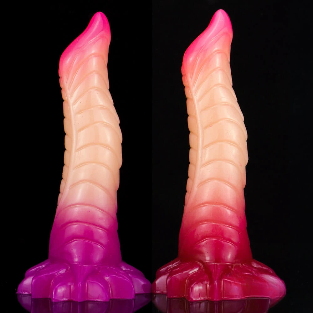 7.67in Snake Dildo Animal Ombre Makeup Odd Dildo For Female