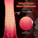 7.67in Snake Dildo Animal Ombre Makeup Odd Dildo For Female