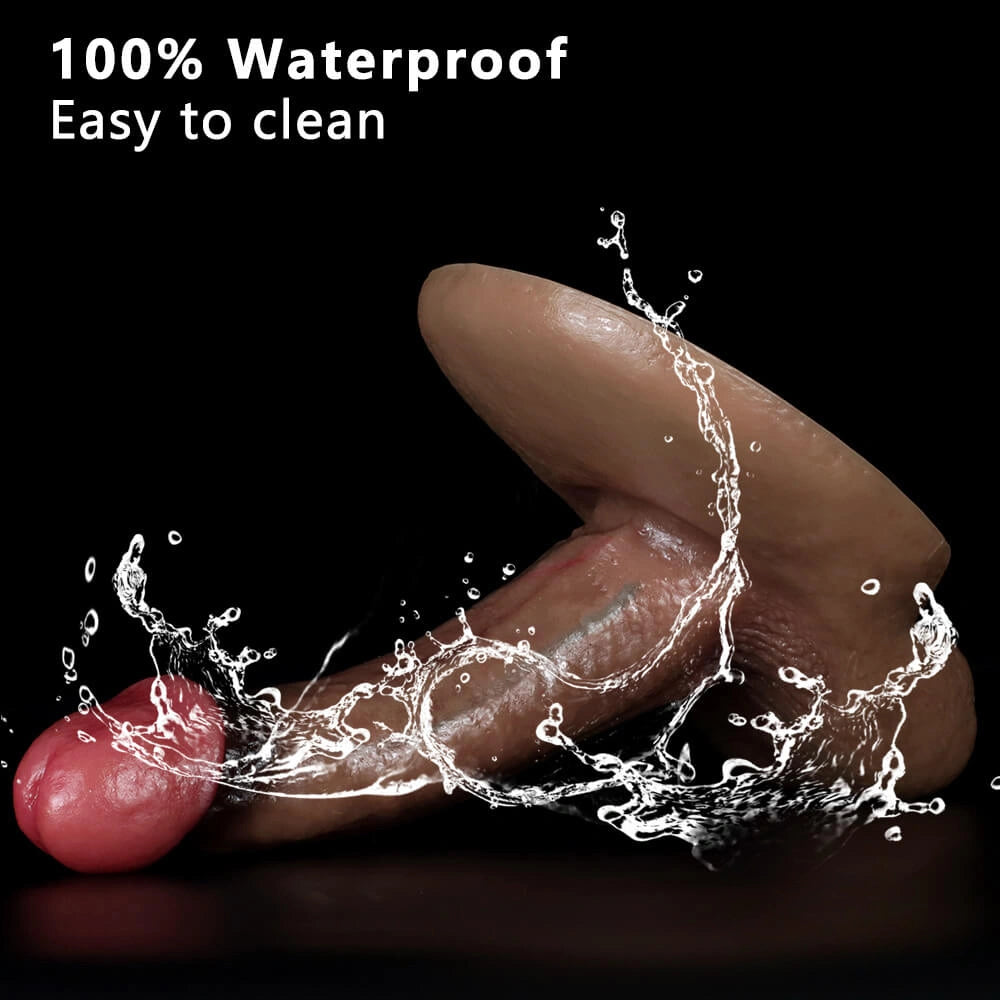 7.67in Soft Silicone Lifelike Dildo With Suction Cup Women Sex Toy
