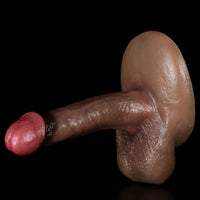 7.67in Soft Silicone Lifelike Dildo With Suction Cup Women Sex Toy