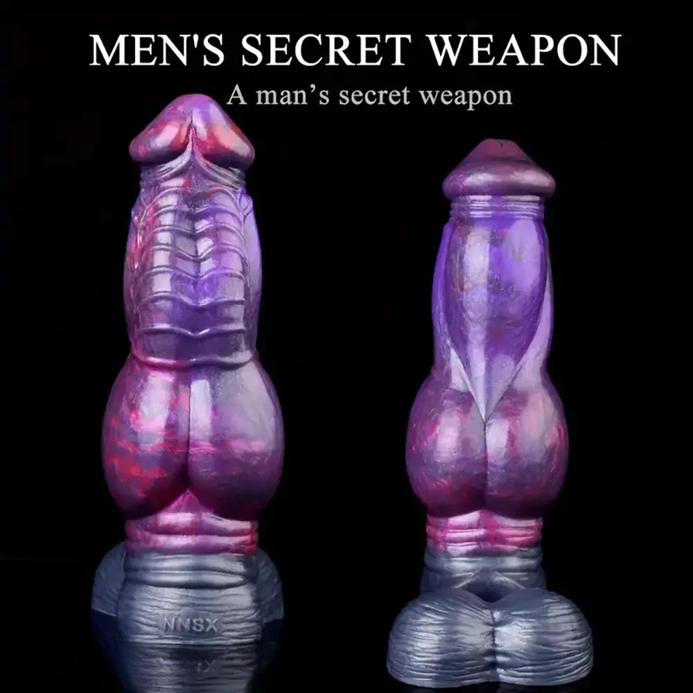7.67in Soft Silicone Reusable Monster Knot Dildo Sleeve Extender