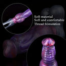 7.67in Soft Silicone Reusable Monster Knot Dildo Sleeve Extender