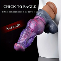 7.67in Soft Silicone Reusable Monster Knot Dildo Sleeve Extender