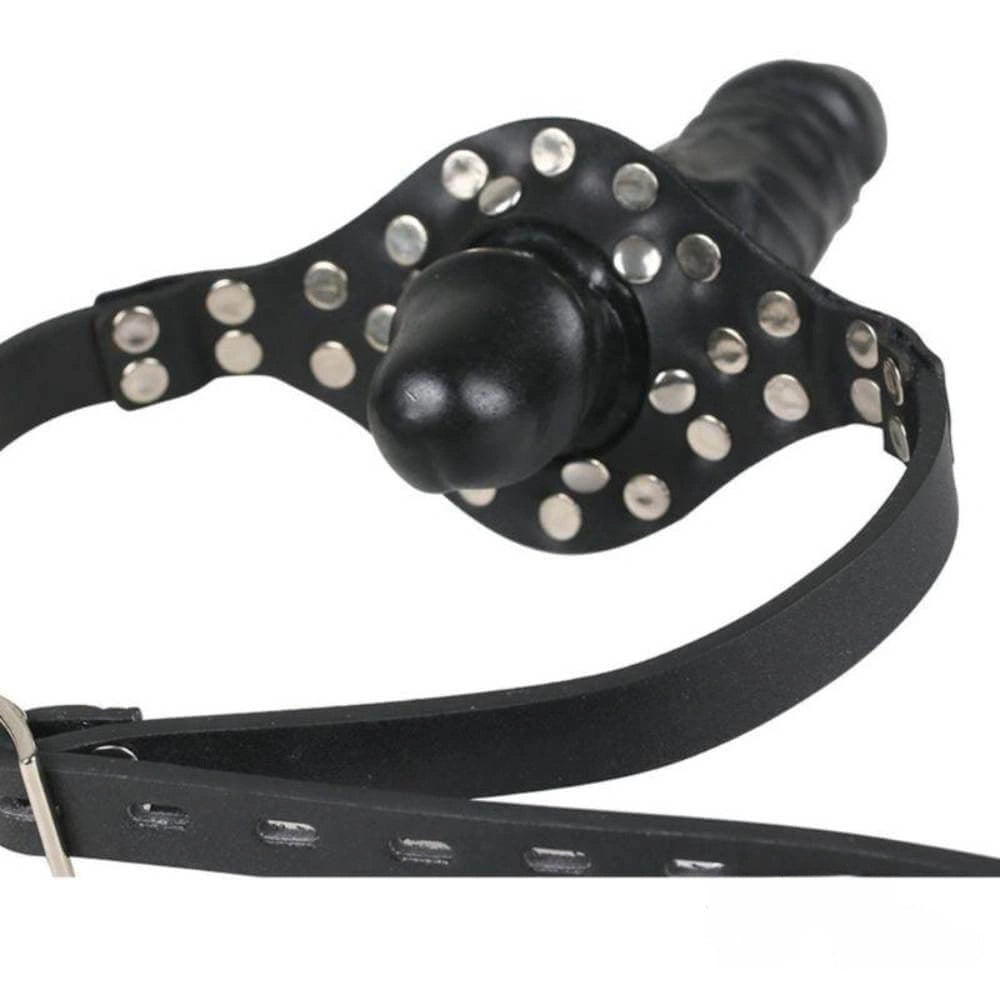 7.67in Strap on Face Dildo BDSM Mouth Sex Toy For Adult Couples