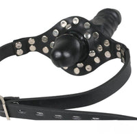 7.67in Strap on Face Dildo BDSM Mouth Sex Toy For Adult Couples