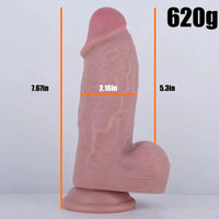 7.67in Thick Wide Dildo For Vagina Masturbation Anal Massage Sex Toy