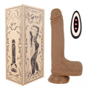7.67in Women Masturbation Silicone Dildo Vibrating Thrusting Heating Toy