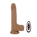 7.67in Women Masturbation Silicone Dildo Vibrating Thrusting Heating Toy