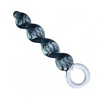 7.68in 7.87in 8.46in Transparent Glass Female Threaded Sex Toy