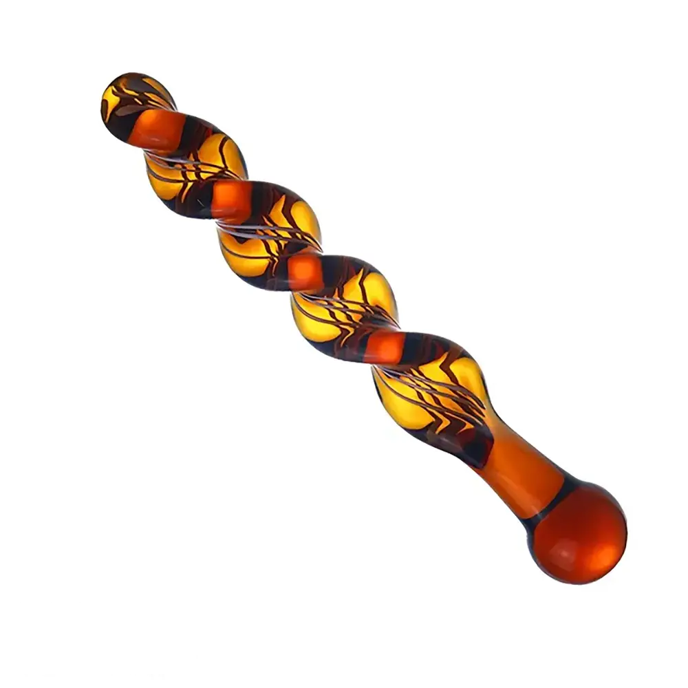 7.68in 7.87in 8.46in Transparent Glass Female Threaded Sex Toy