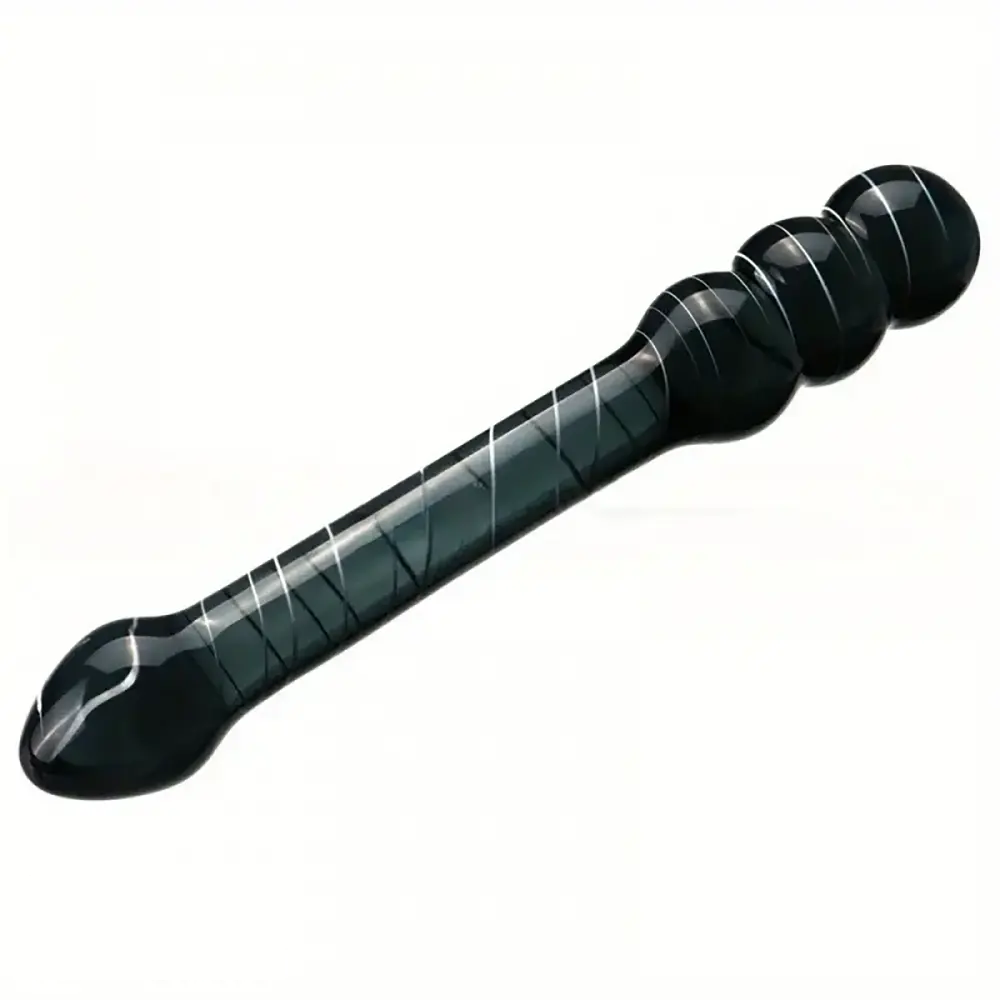7.68in 7.87in Glass Masturbation Device Dildo For Anal Vaginal Sex Toy