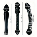 7.68in 7.87in Glass Masturbation Device Dildo For Anal Vaginal Sex Toy