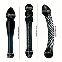 7.68in 7.87in Glass Masturbation Device Dildo For Anal Vaginal Sex Toy