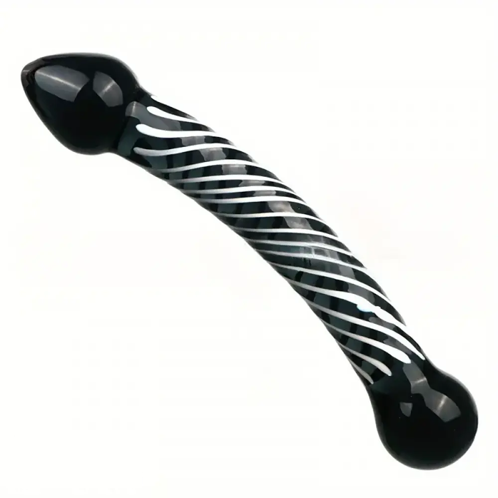 7.68in 7.87in Glass Masturbation Device Dildo For Anal Vaginal Sex Toy