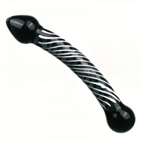 7.68in 7.87in Glass Masturbation Device Dildo For Anal Vaginal Sex Toy
