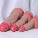 7.68in 9.06in 11.61in Dual Density Silicone Big Soft Dildo Lifelike Cock