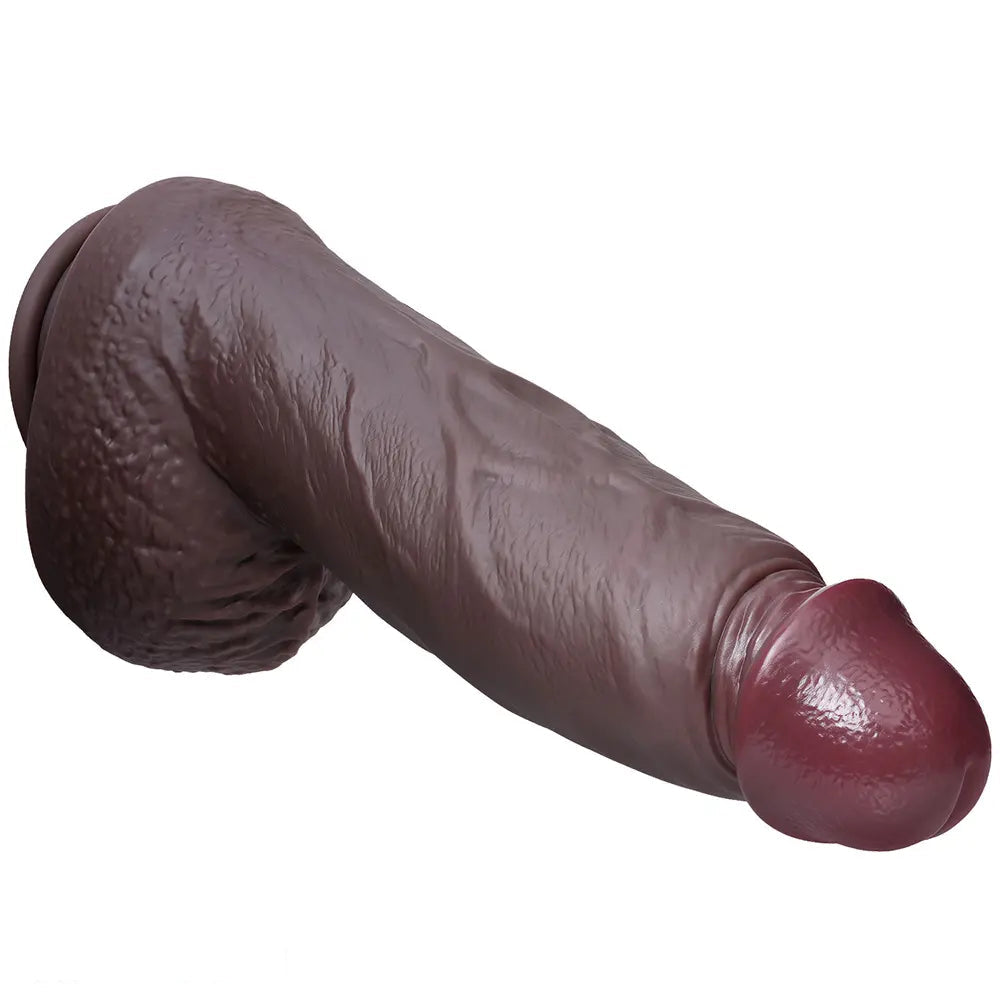 7.68in 9.06in 11.61in Dual Density Silicone Big Soft Dildo Lifelike Cock
