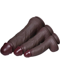 7.68in 9.06in 11.61in Dual Density Silicone Big Soft Dildo Lifelike Cock
