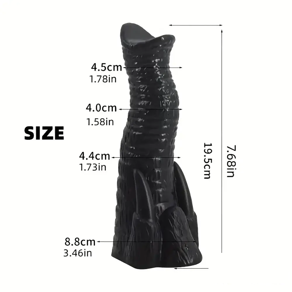 7.68in Elephant Animal Real Cock Dildo Penis Anal Expander For Women