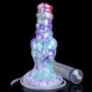 7.68in Fantasy Dog Kotted Silicone Soft Ejaculating Dildo For Men Women