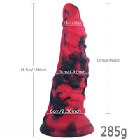 7.68in Fantasy Silicone Monster Soft Dildo For Women Lesbian Erotic Toy