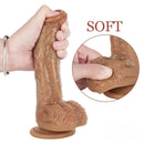 7.68in Human Gay Huge Dildo Real Feeling Sex Toy