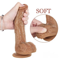 7.68in Human Gay Huge Dildo Real Feeling Sex Toy