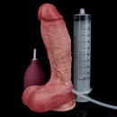 7.68in Liquid Real Cock Silicone Double Layer Realistic Cumming Dildo