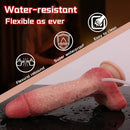 7.68in Liquid Real Cock Silicone Double Layer Realistic Cumming Dildo