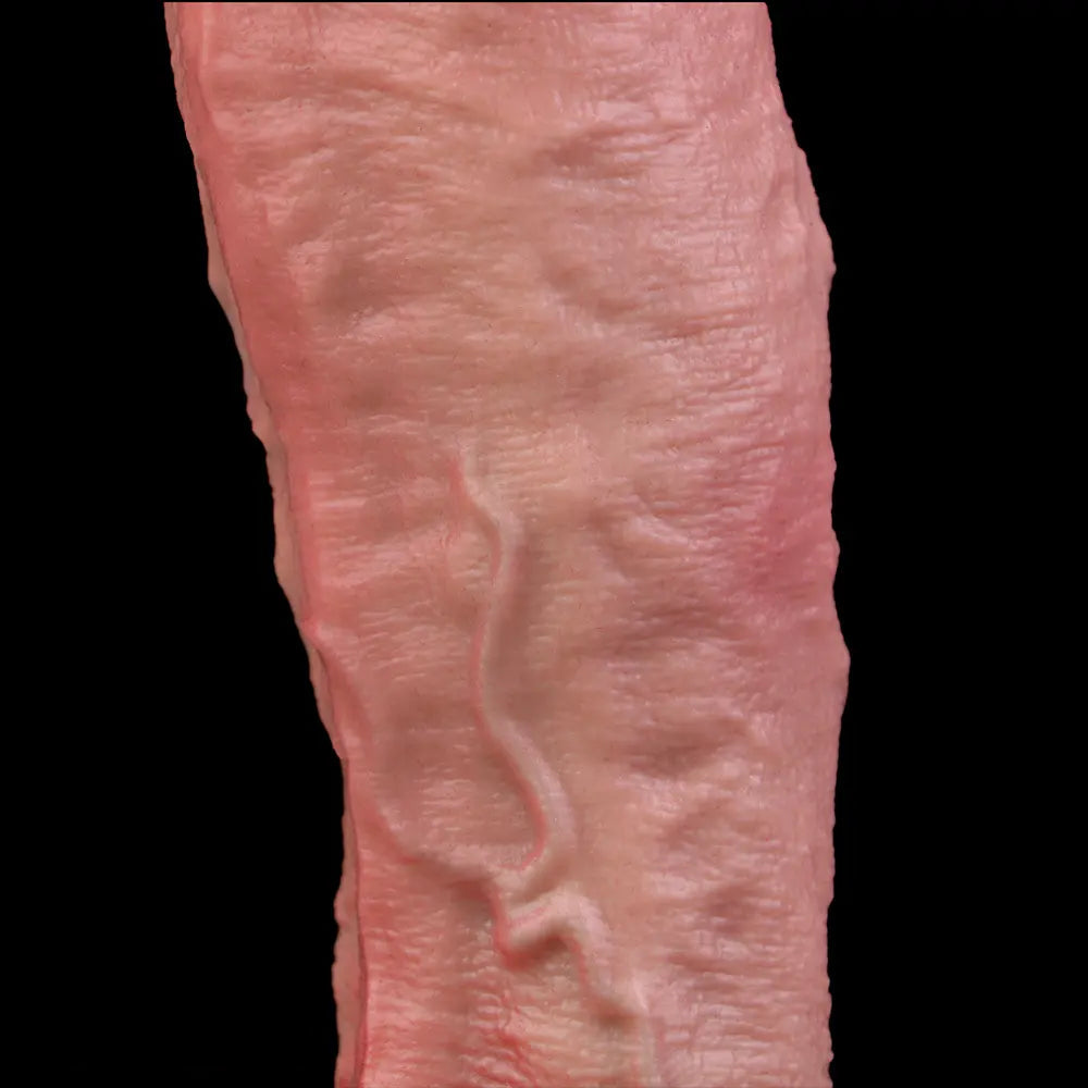 7.68in Liquid Real Cock Silicone Double Layer Realistic Cumming Dildo