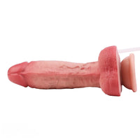 7.68in Liquid Real Cock Silicone Double Layer Realistic Cumming Dildo