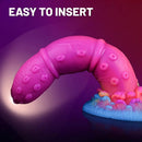 7.68in Liquid Silicone Soft Fantasy Odd Dildo For Women Vaginal Massager
