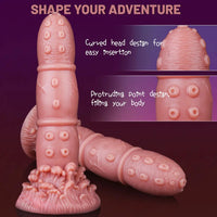 7.68in Liquid Silicone Soft Fantasy Odd Dildo For Women Vaginal Massager