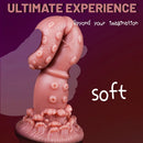7.68in Liquid Silicone Soft Fantasy Odd Dildo For Women Vaginal Massager