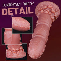 7.68in Liquid Silicone Soft Fantasy Odd Dildo For Women Vaginal Massager