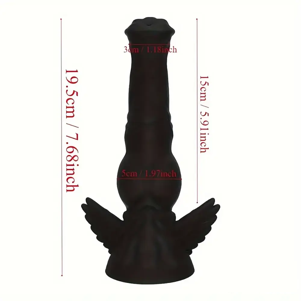 7.68in Odd Silicone Soft Horse Penis Dildo For Anal Vaginal Sex