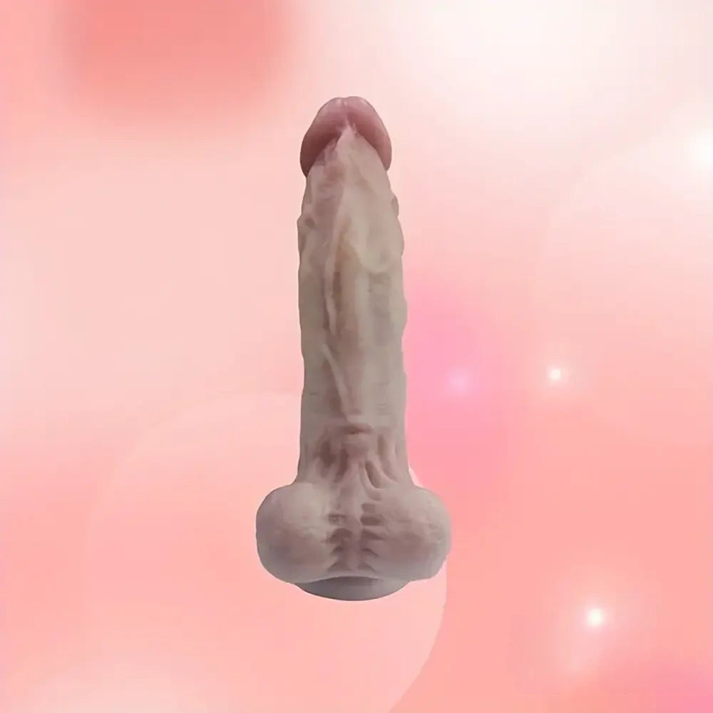 7.68in Premium Realistic Silicone Soft Dildo For G Spot Vaginal Sex