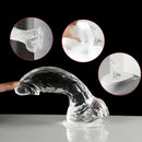 7.68in Real Lifelike Prostate Dildo For Female Couples Male Sex Toy
