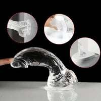 7.68in Real Lifelike Prostate Dildo For Female Couples Male Sex Toy