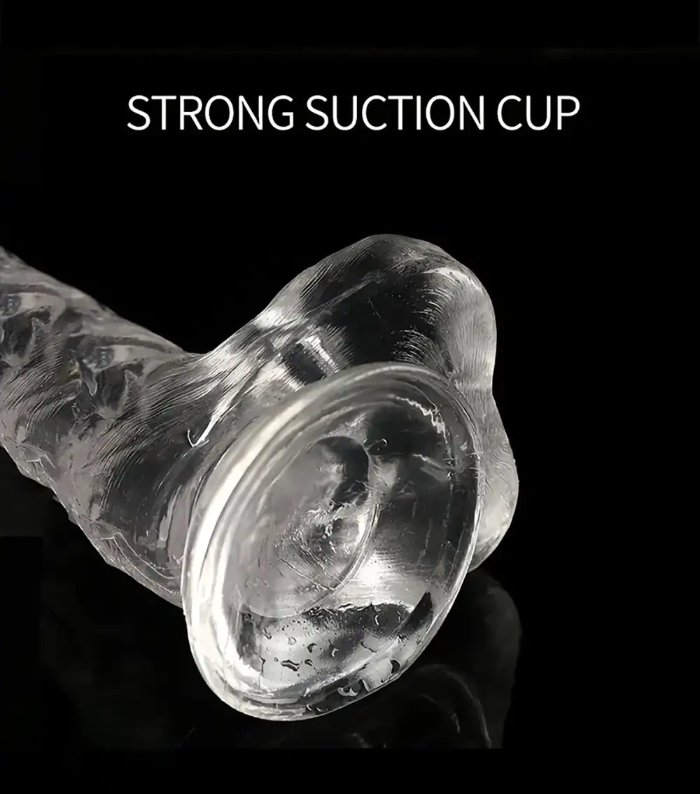 7.68in Real Lifelike Prostate Dildo For Female Couples Male Sex Toy